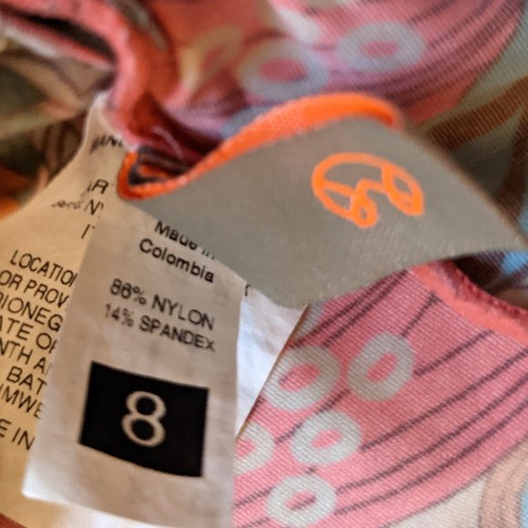 MAAJI Girls One Piece Swimsuit Multi-Color Tropical Print Size 8 yrs - Picture 7 of 7